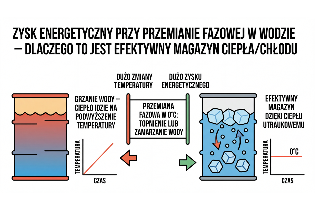 Dlaczego opłaca się budować baterie termiczne z użyciem wody jako materiału PCM?