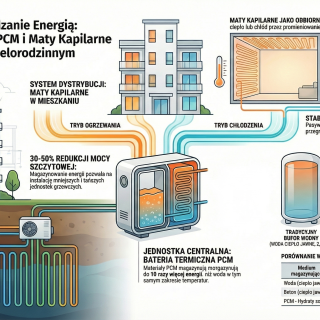 infografika bateria termiczna pcm i maty kapilarne