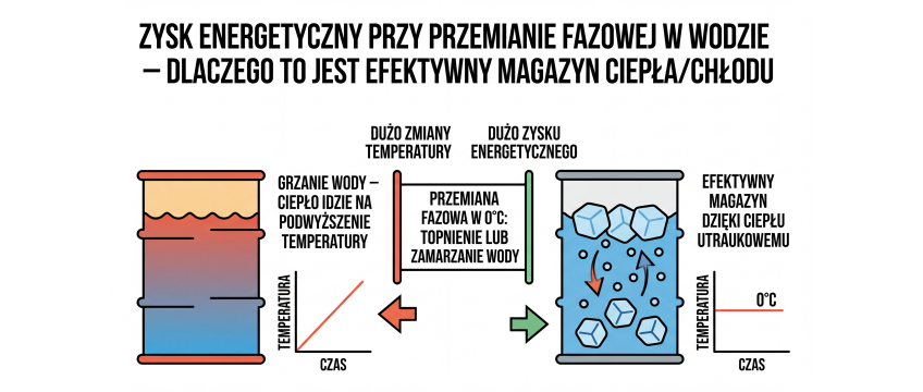 Dlaczego opłaca się budować baterie termiczne z użyciem wody jako materiału PCM?